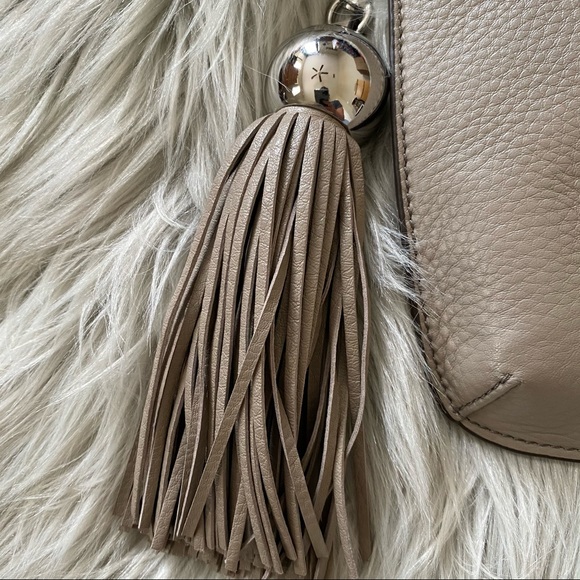 TORY BURCH Tassel Crossbody in French Grey - Picture 5 of 8